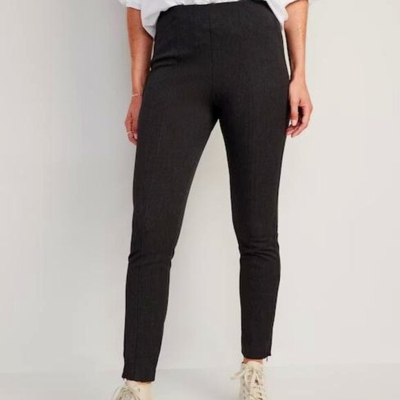 Old Navy - heathered gray size 10 TALL highwaisted skinny ankle pants - NWT - Picture 1 of 4